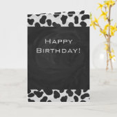 Dalmatische Monogrtam Black en White Prints Kaart (Gele Bloem)