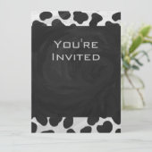 Dalmatische Monogrtam Black en White Prints Kaart (Staand voorkant)