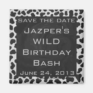 Dalmatische Monogrtam Black en White Prints Magneet