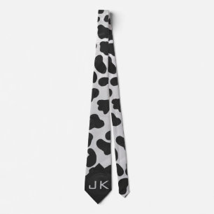 Dalmatische Monogrtam Black en White Prints Stropdas