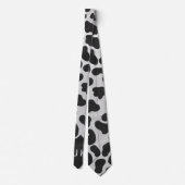 Dalmatische Monogrtam Black en White Prints Stropdas (Achterkant)