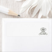 Dalmatische opgevulde hondenschets, zwart etiket (Insitu)