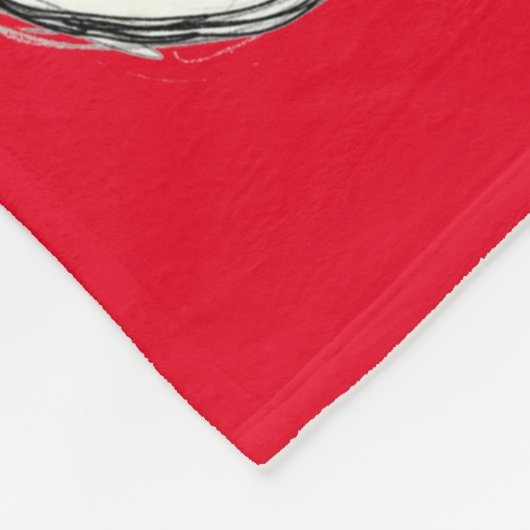 Dalmatische opgevulde hondenschets, zwart fleece deken (Hoek)