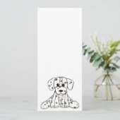 Dalmatische opgevulde hondenschets, zwart menu (Staand voorkant)