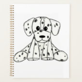 Dalmatische opgevulde hondenschets, zwart planner (Voorkant)