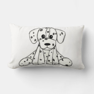 Dalmatische opgezette hondentekening kussen