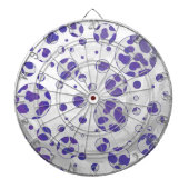 Dalmatische Paarse en witte poka Dot Dartbord (Voorkant)