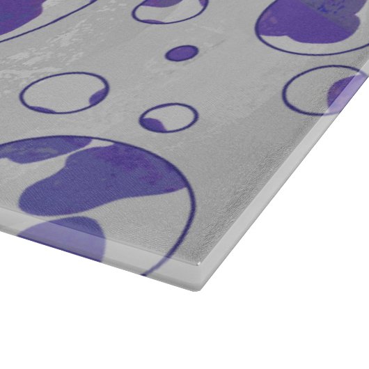 Dalmatische Paarse en witte poka Dot Snijplank (Hoek)