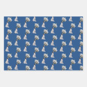 Dalmatische papaver en dierlijk Roos patroon Inpakpapier Vel (Voorkant)