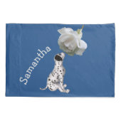 Dalmatische papaver en Roos Kussensloop (Achterkant)