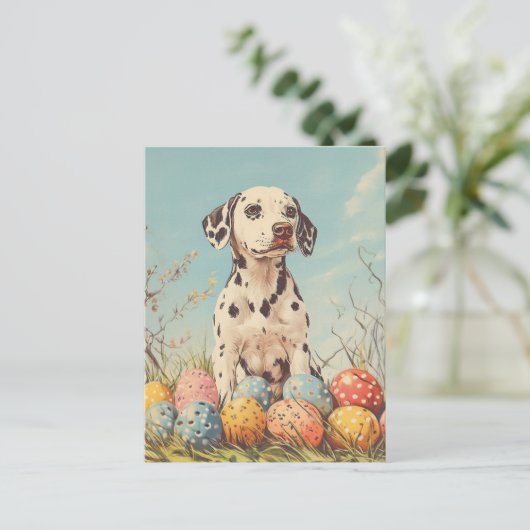 Dalmatische  Pasen Briefkaart (Staand voorkant)