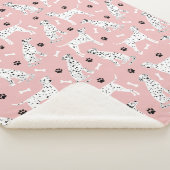 Dalmatische Paws en Botten Sherpa Blanket Deken (3/4)