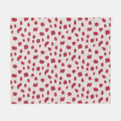 Dalmatische Persuasie Fleece Deken (Voorkant (Horizontaal))