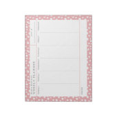 Dalmatische Persuasion Pink Weekly Planner Blocnot Notitieblok (Linkerzijde)