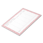 Dalmatische Persuasion Pink Weekly Planner Blocnot Notitieblok (Schuin)