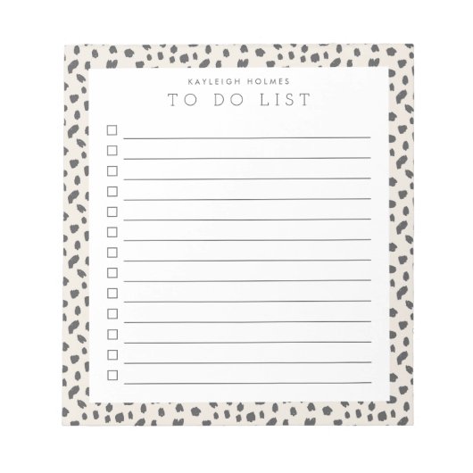 Dalmatische Persusion Custom om een lijstblok uit Notitieblok (Voorkant)