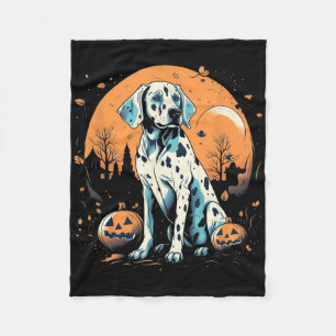 Dalmatische Pompoen Halloween Kostuum Hond Puppy M Fleece Deken