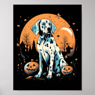 Dalmatische Pompoen Halloween Kostuum Hond Puppy M Poster