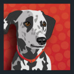 Dalmatische Pop Art Poster<br><div class="desc">Dit ontwerp kan Dalmatiaans, Dal, Dally, Carriage Dog, Spotted Coach Dog, Firehouse Dog, Plum Pudding Dog, Dalmatiner vertegenwoordigen.</div>