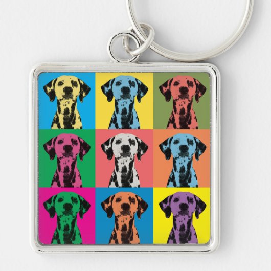 Dalmatische Pop-Art Sleutelhanger (Voorkant)