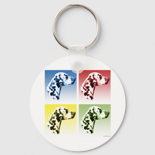 Dalmatische Pop Art Sleutelhanger (Voorkant)