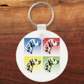 Dalmatische Pop Art Sleutelhanger (Voorkant)