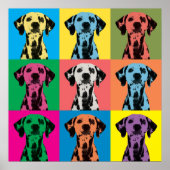 Dalmatische Pop-Kunstcanvas afdrukken Poster (Voorkant)