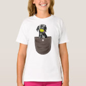 Dalmatische poppuppy in zakje t-shirt (Voorkant)