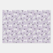 Dalmatische poten en Botten die papierbladen overv Inpakpapier Vel (Voorkant 3)