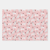 Dalmatische poten en Botten die papierbladen overv Inpakpapier Vel (Voorkant)