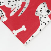 Dalmatische poten en Botten Fleece Deken (Hoek)