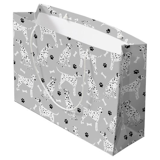 Dalmatische poten en Botten grote cadeautas (Achterkant Gekanteld)