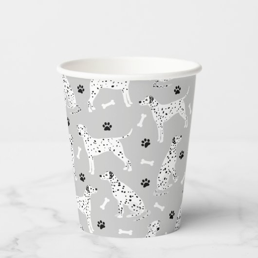 Dalmatische poten en Botten Papieren Bekers (Achterkant)