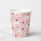 Dalmatische poten en Botten papieren kopjes Bekers (Achterkant)