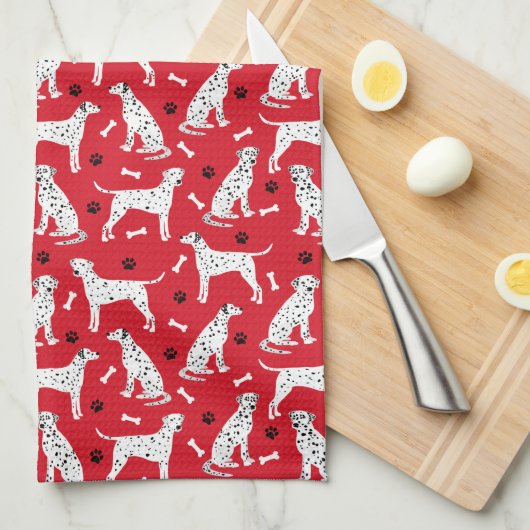 Dalmatische poten en Botten Theedoek (Quarter Fold)