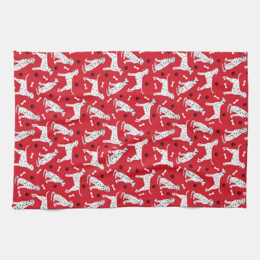 Dalmatische poten en Botten Theedoek (Horizontaal)