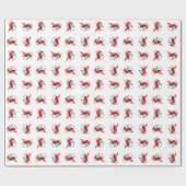 Dalmatische Prettige Feestdagen Cadeaupapier (Vlak)