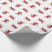 Dalmatische Prettige Feestdagen Cadeaupapier (Hoek)