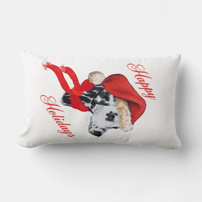Dalmatische Prettige Feestdagen Kussen (Voorkant)