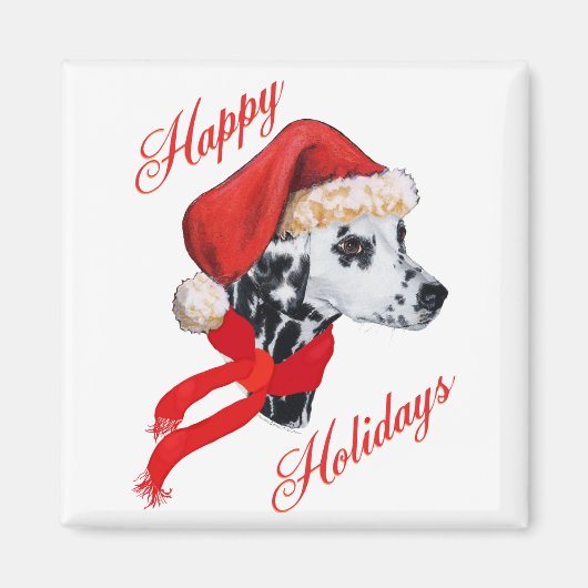 Dalmatische Prettige Feestdagen Magneet (Voorkant)