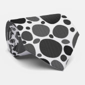 Dalmatische Print met Grijs Stropdas (Opgerold)
