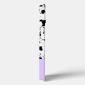 Dalmatische print met Paarse aangepaste naam Case-Mate iPhone Case (Achterkant / Rechts)