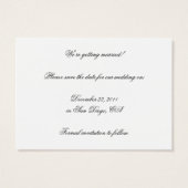 Dalmatische Print Sla de datum op Visitekaartje (Achterkant)