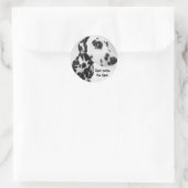 Dalmatische producten ronde sticker (Tas)