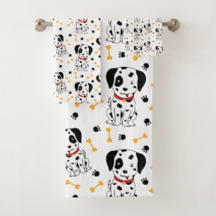Dalmatische Puppies Bad Handdoek