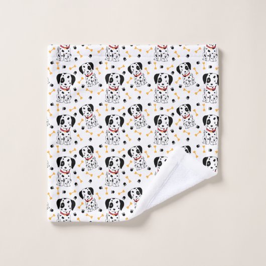 Dalmatische Puppies Bad Handdoek (Wasdoekje)