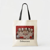 Dalmatische Puppies in een mandaatbudgettaire Canv Tote Bag (Voorkant)