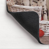 Dalmatische Puppies in een mousepad Muismat (Hoek)
