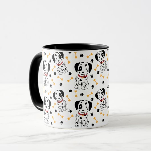 Dalmatische Puppies Mok (Voorkant links)