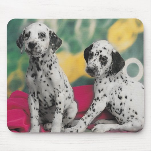Dalmatische Puppies Mousepad Muismat (Voorkant)
